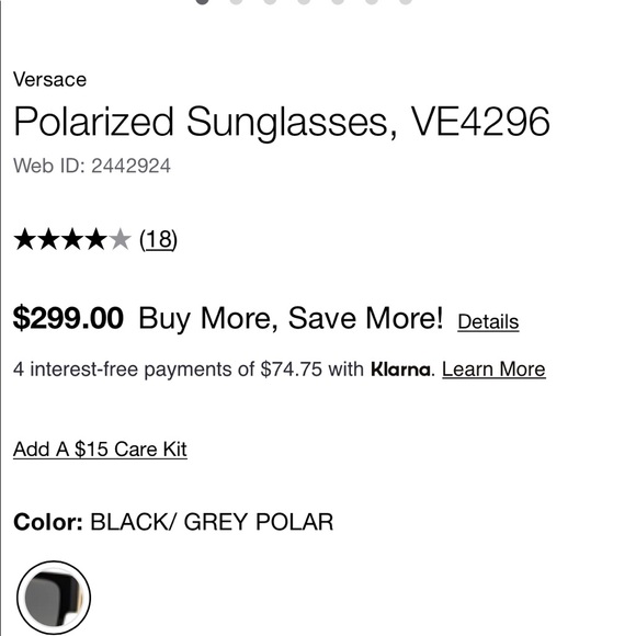 Men’s Versace Polarized Sunglasses - Picture 10 of 10